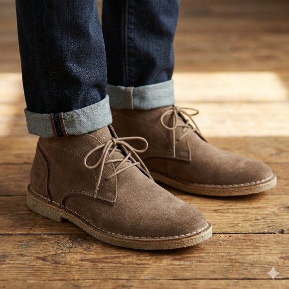 Reaction Kenneth Cole Other - Reaction Kenneth Cole Desert Sun Walnut Suede Mens Size 8 M